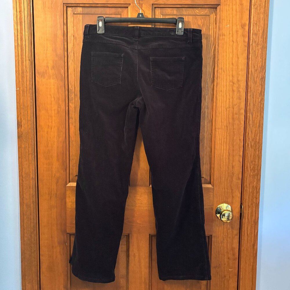 Woolrich Petite Black Corduroy Pants Cotton/Spandex - Picture 4 of 6
